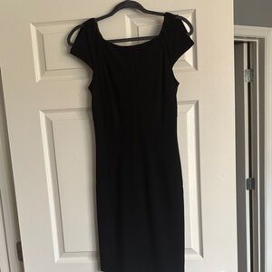 Diane Von Furstenberg Elegant Black Knee Length Cocktail Dress
